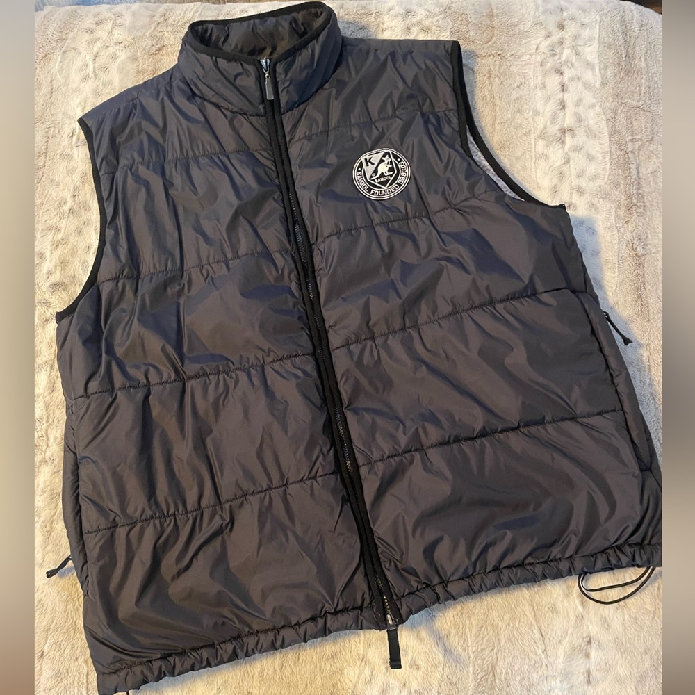 Kangol Black Puffer Vest